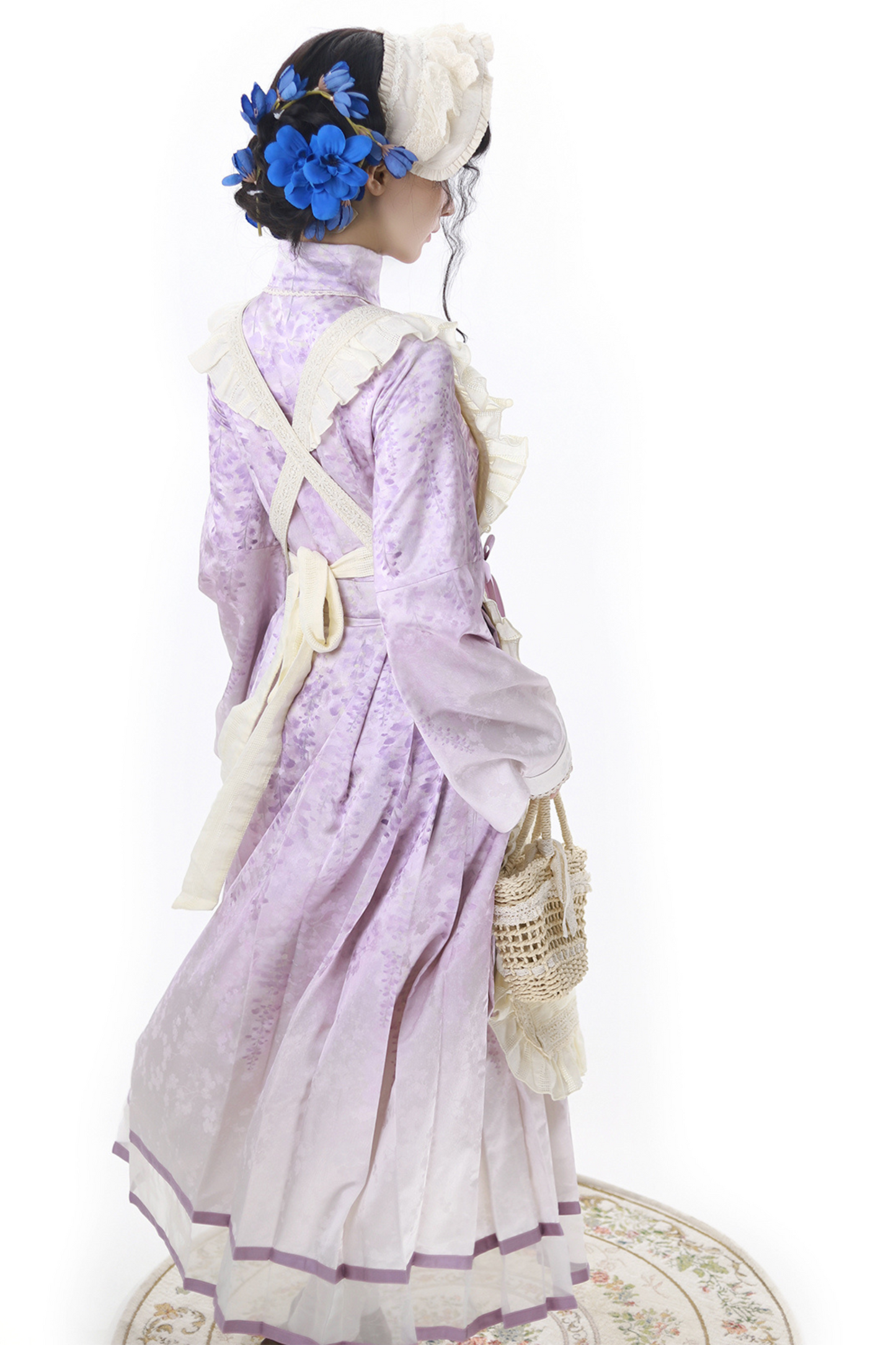 Chinese Ethnic Elegant Sweet Dress + Apron