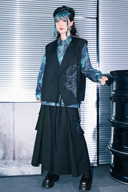 アシンメトリーレイヤードベスト