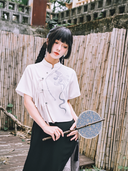 Chinashamar shirt+China skirt