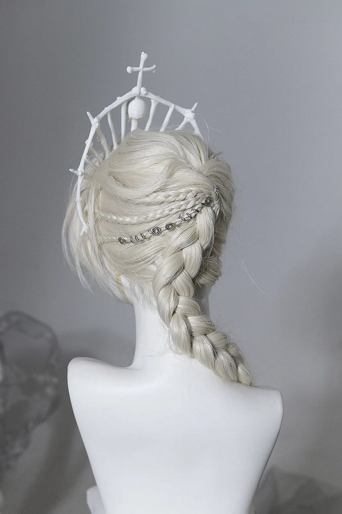 [Vorbestellung bis 8. Juni] Phantom Night Serie Gothic Kreuz Skelett Krone Kopfschmuck Stirnband