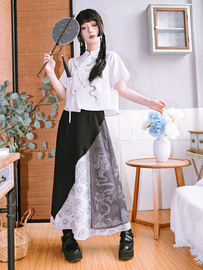 Chinashamar shirt+China skirt