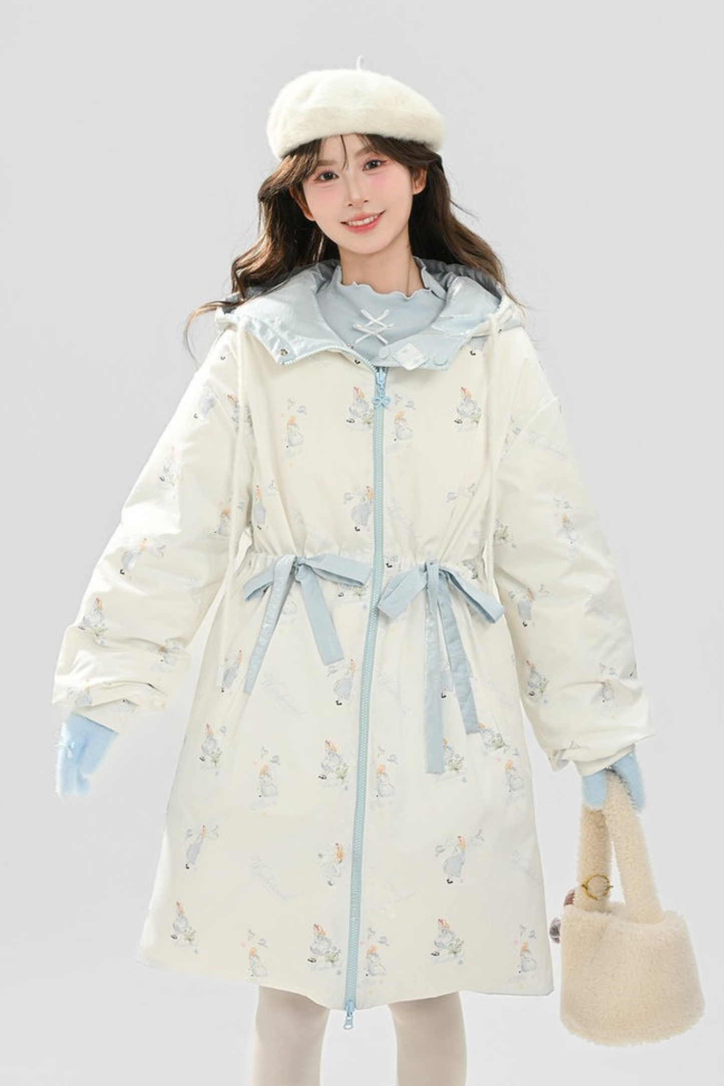 スイートリバーシブルロングダウンジャケット