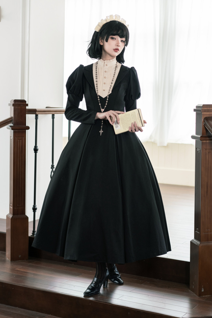Chic Gothic Flare Long Lolita Dress