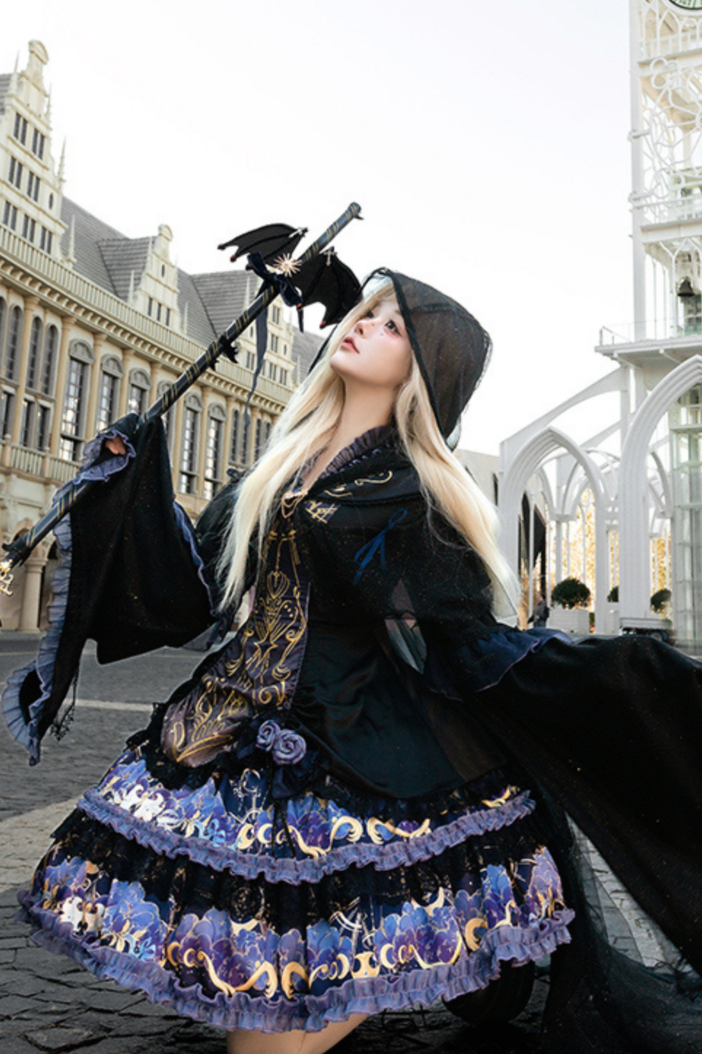 魔術師ロリータドレス+マント