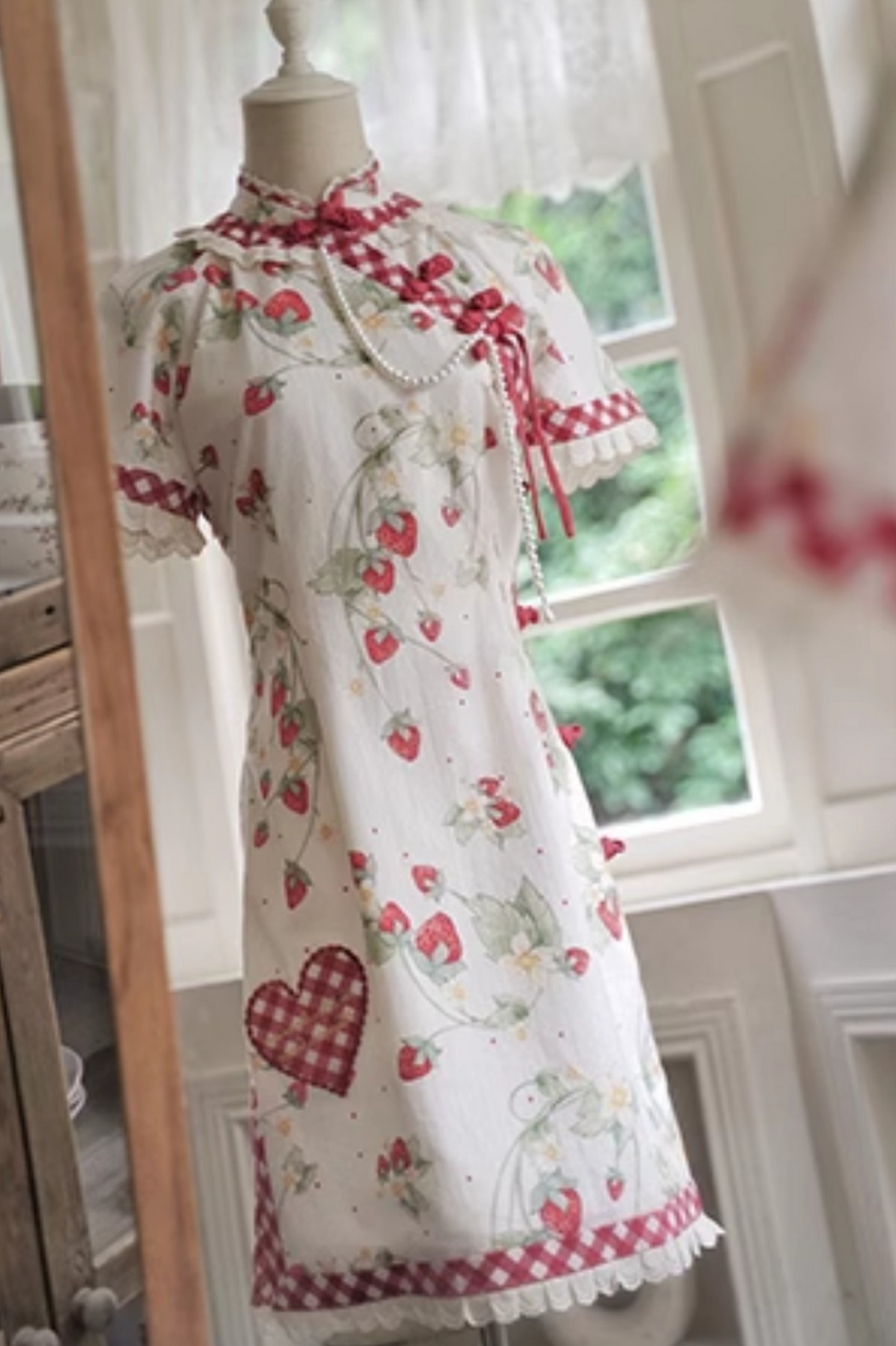 Strawberry Orchard China Dress