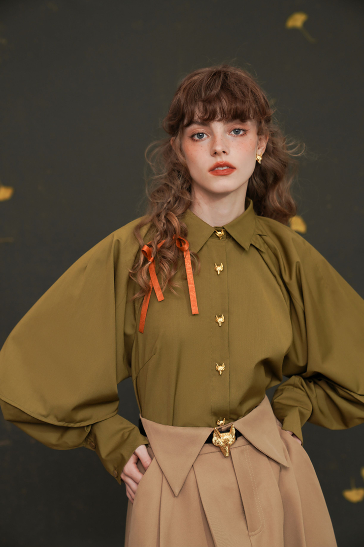 レトロラタンスリーブシャツ