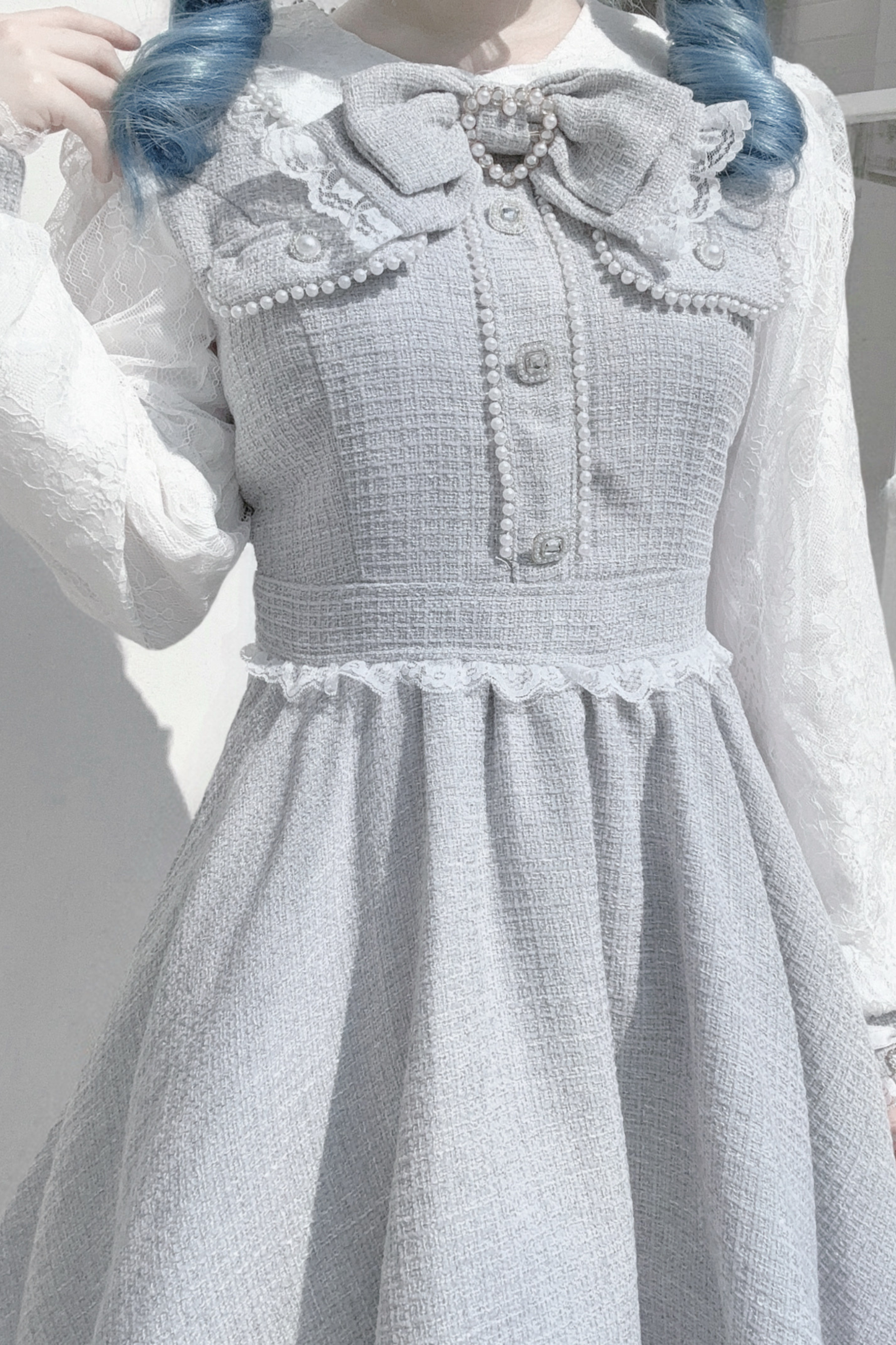 Doll World Ribbon Tweed Dress