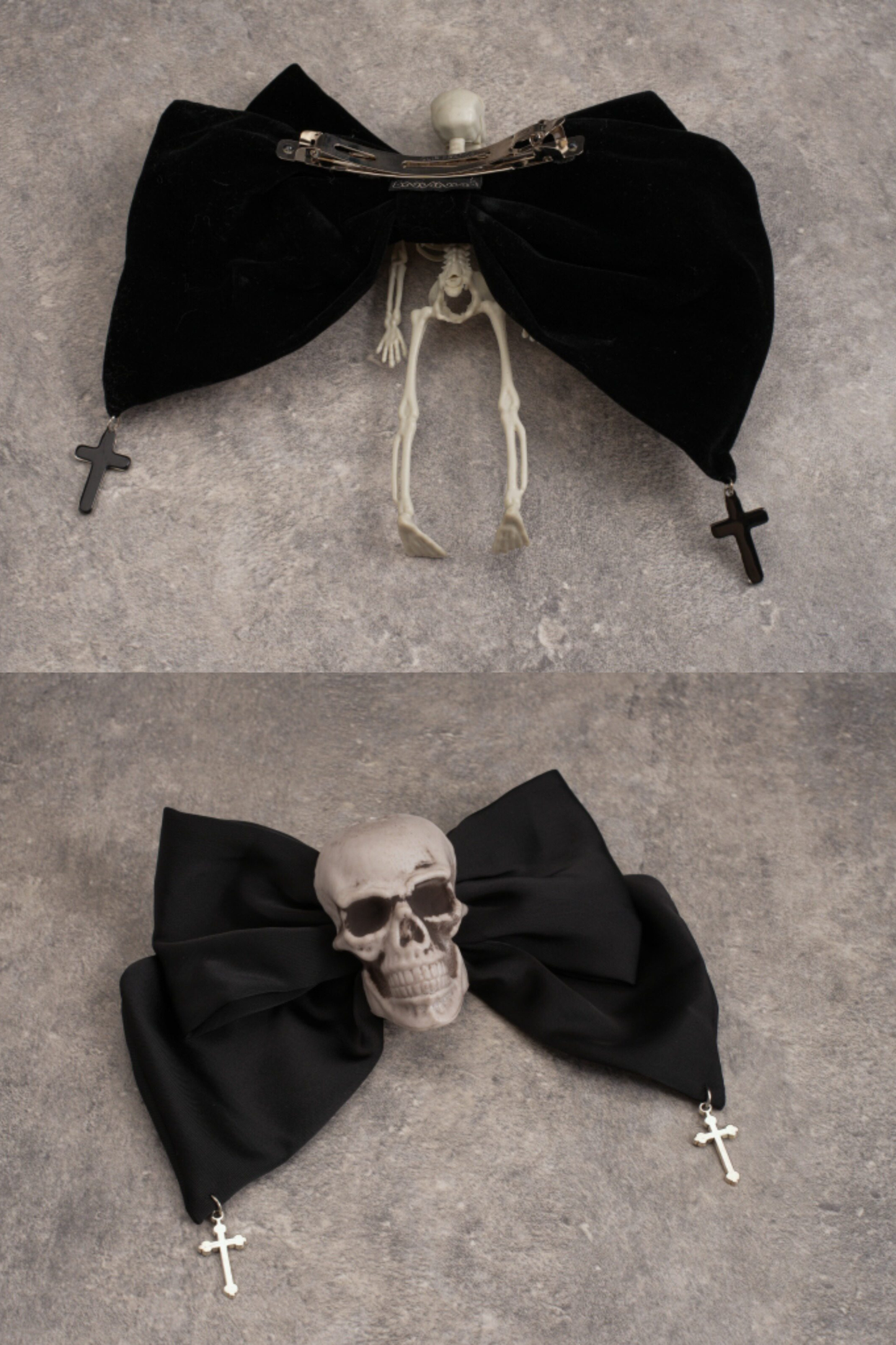 スカルリボンヘアーアクセサリー