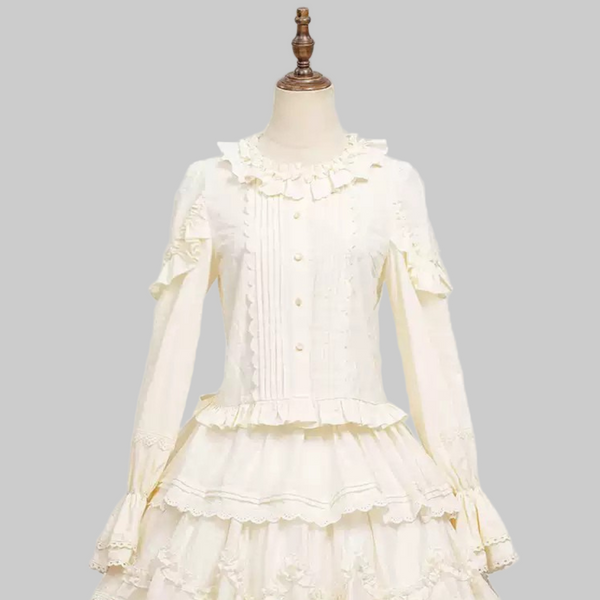 Rabbit Berry Embroidery Print Dress + Bonnet + Hat