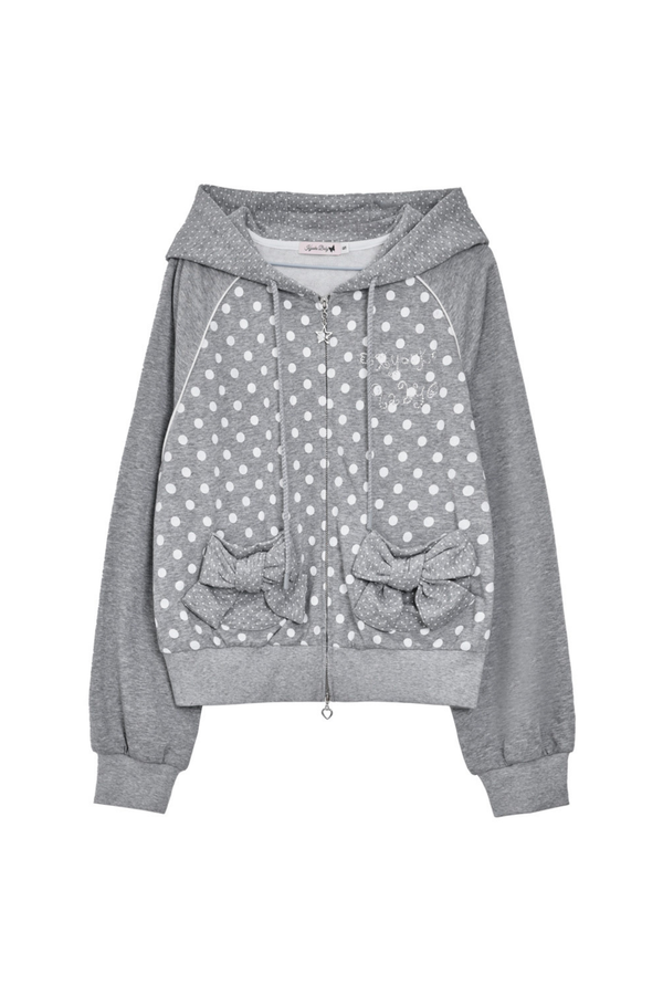 Y2K Dot Design Hoodie