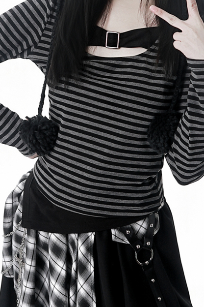 ファーボールファーフードジャケット+トップス+スカート