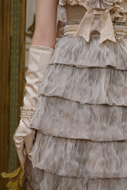 ナイトパーティーゴシックキャミソールドレス+ブローチ