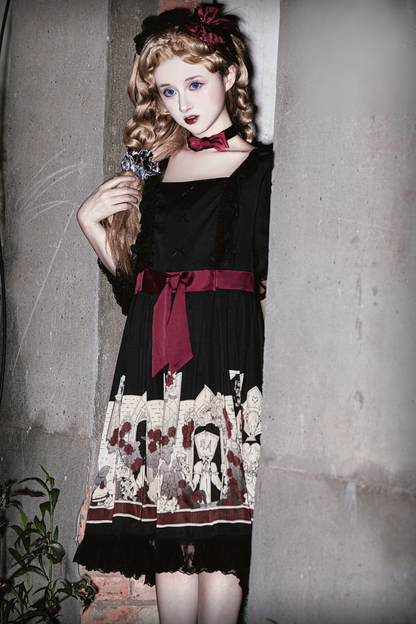 暗闇のアリスドールロリータドレス