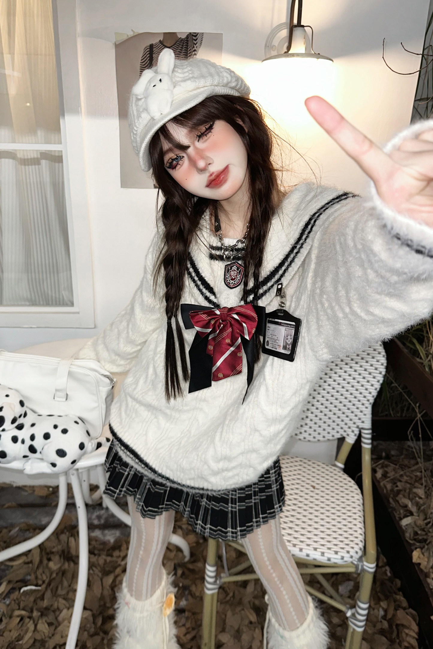 スクールセーラーニット