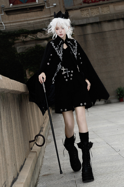 エターナルナイトゴシックケープ+トップス+パンツ