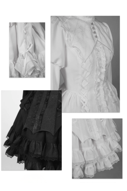 [Deadline for reservations: November 19] Camilla Spider Web Bat Gothic Dark Series Dress Full Set + Setup Full Set