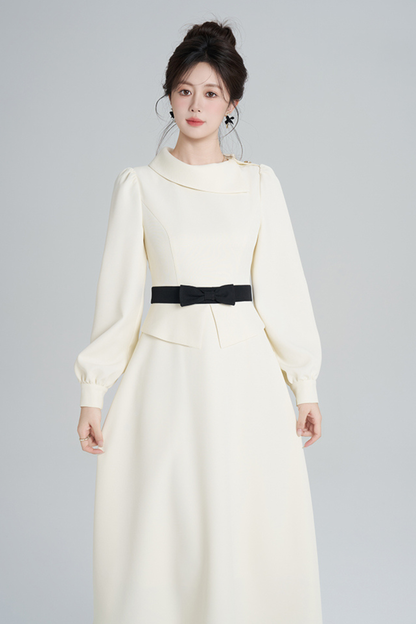 エレガントアプリコットウインタードレス