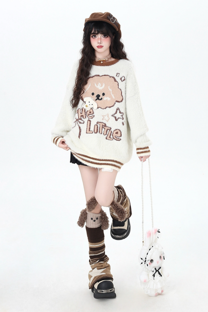 ルーズアニマルデザインセーター