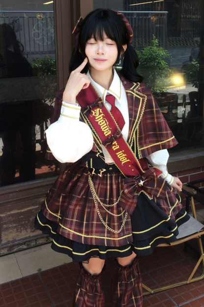 Retro Check Idol Lolita Set