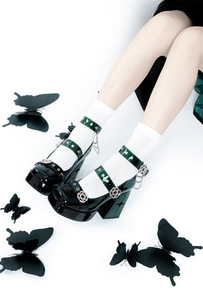 ヘキサグラムスターホットティーハイヒール