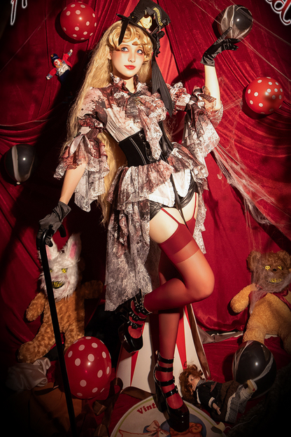 Horror Amusement Park Lace Waist Corset