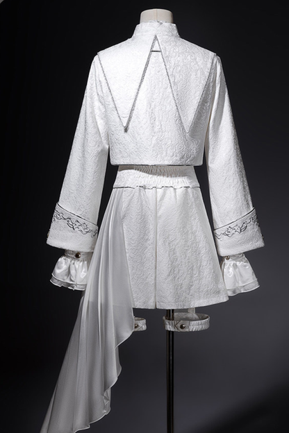 궁정 왕자 퓨어 재킷 + 페이크 칼라 + 셔츠 + 바지