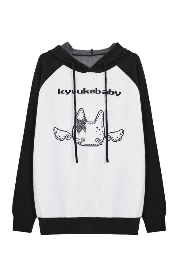 Hoodie Loose Top + Pants + Bag + Ribbon + Leg Warmers