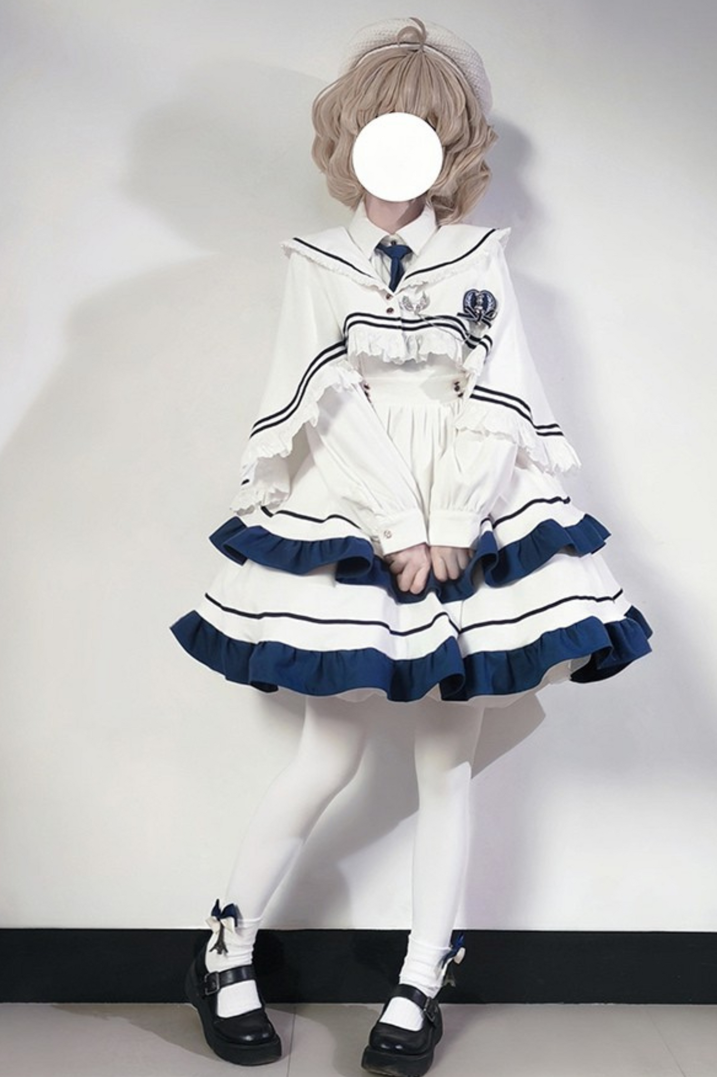 College Style Lolita Dress + Cape