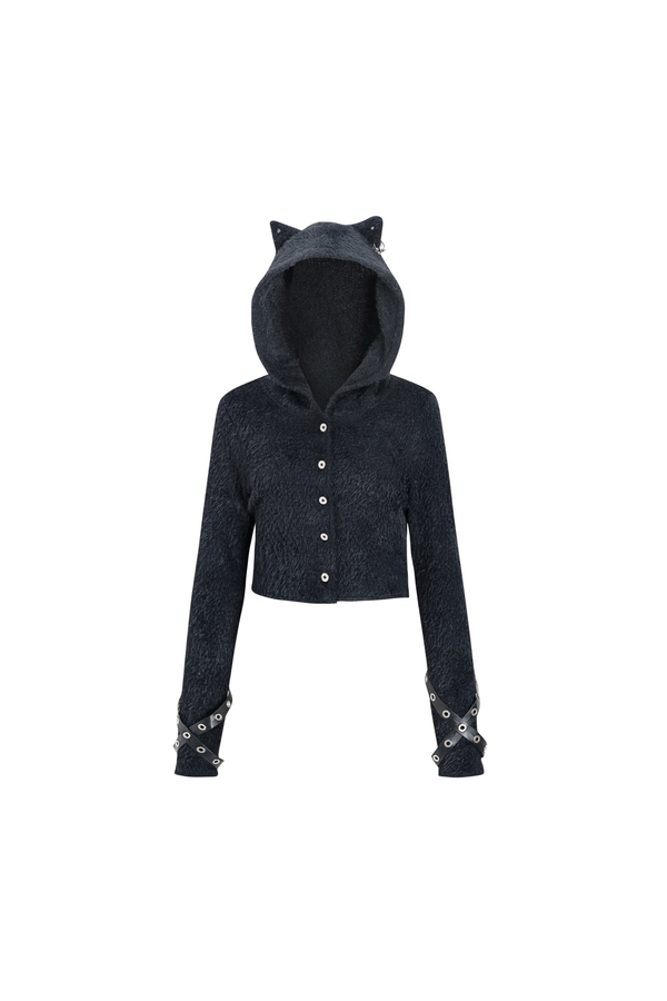 Cat Ear Hooded Top + Culottes