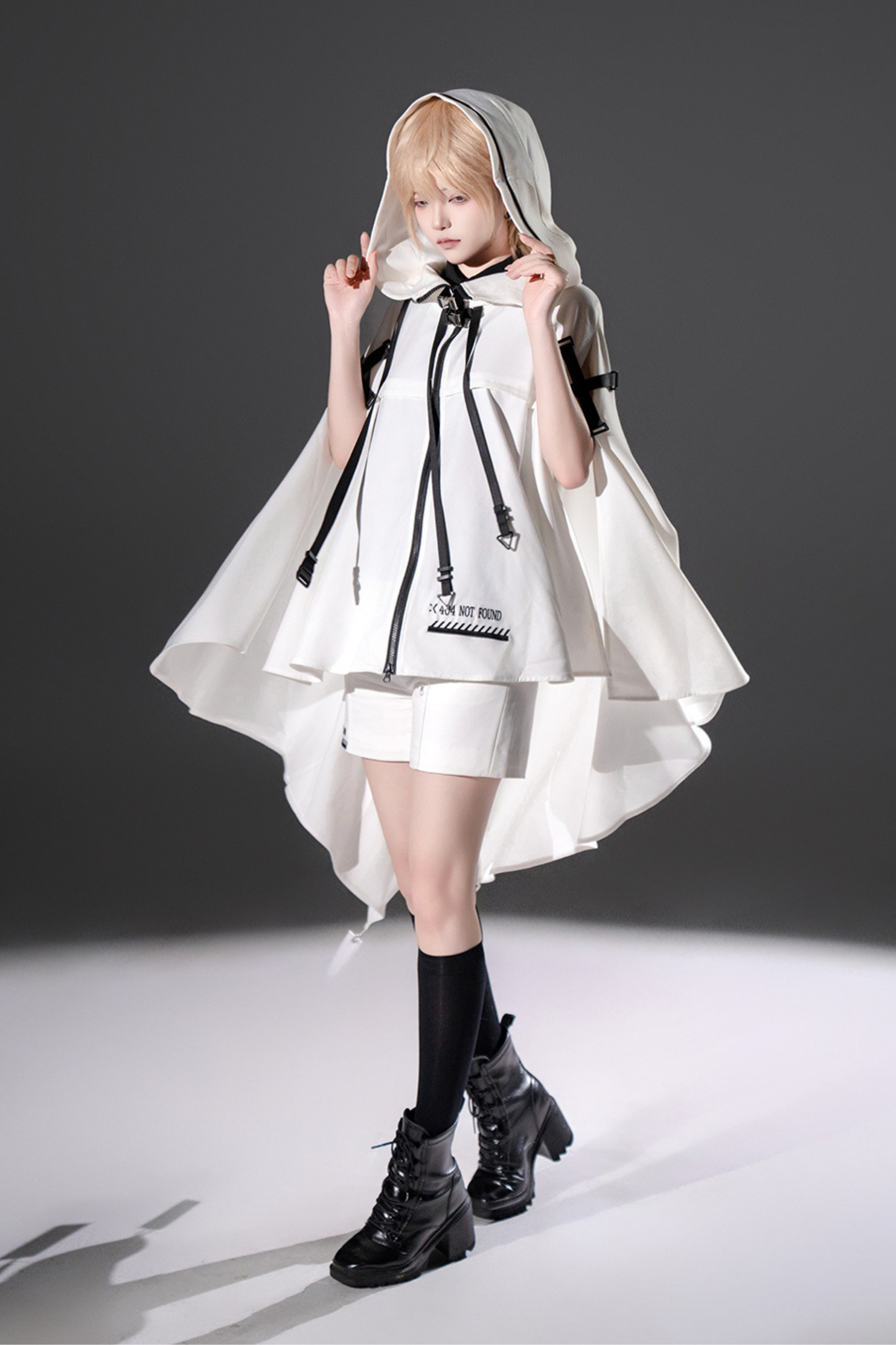 皇子フードケープ+パンツ+トップス