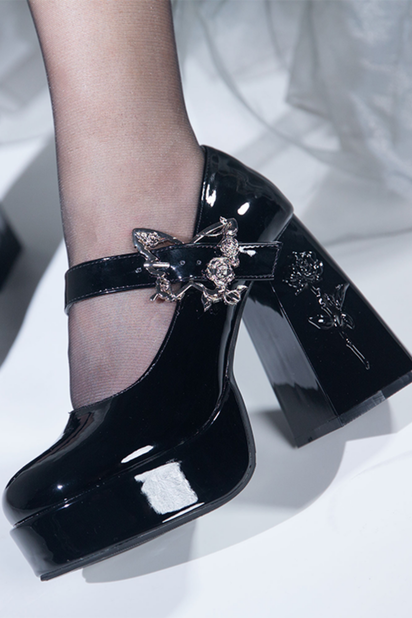 Floating Dreamland Platform Block Heels