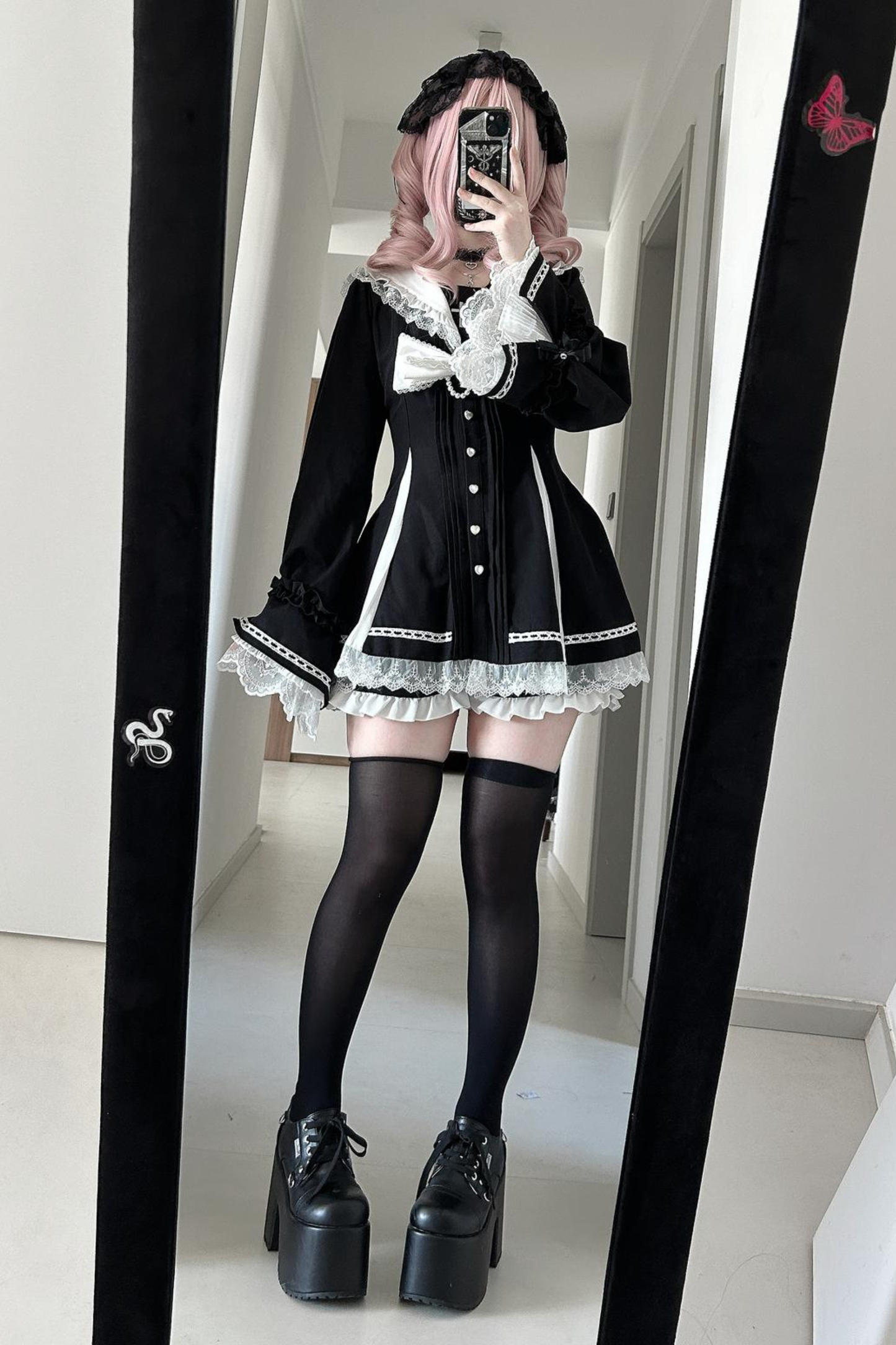 レース地雷トップス+パンツ