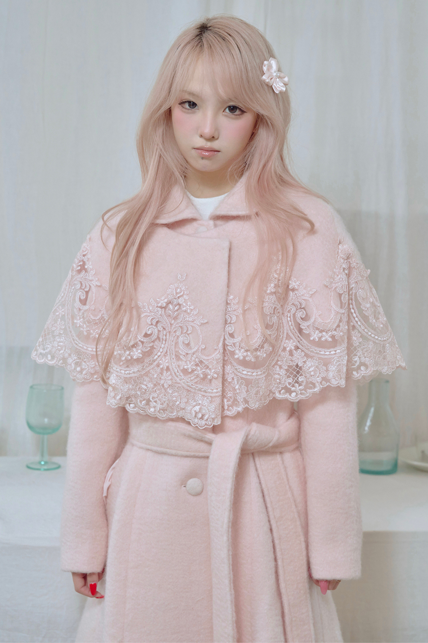 スイートレースケープロングコート