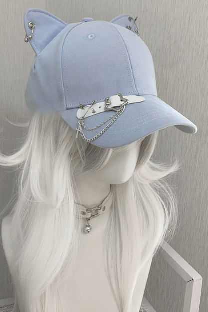 Cat Ear Metal Baseball Cap