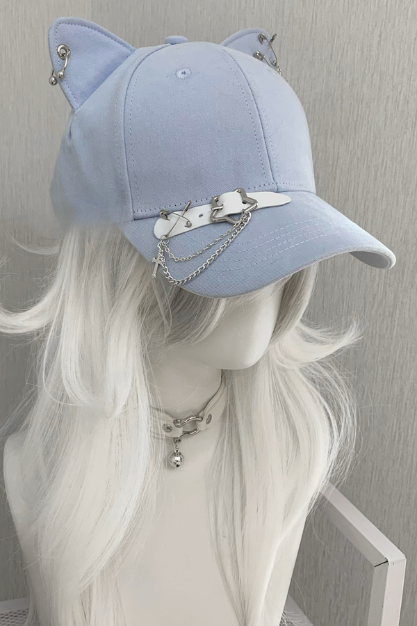 Cat Ear Metal Baseball Cap