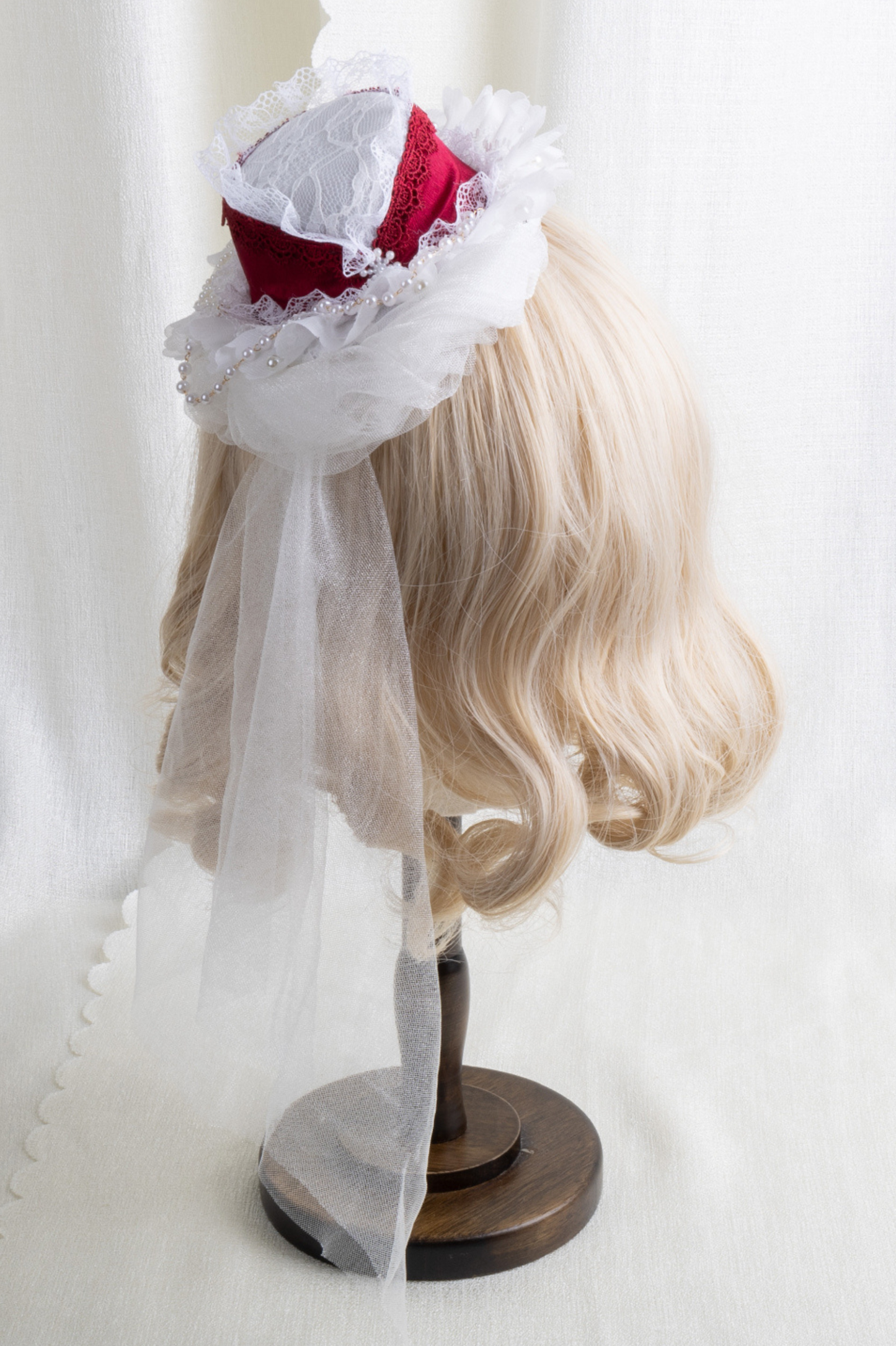 レースハットロリータクリップ