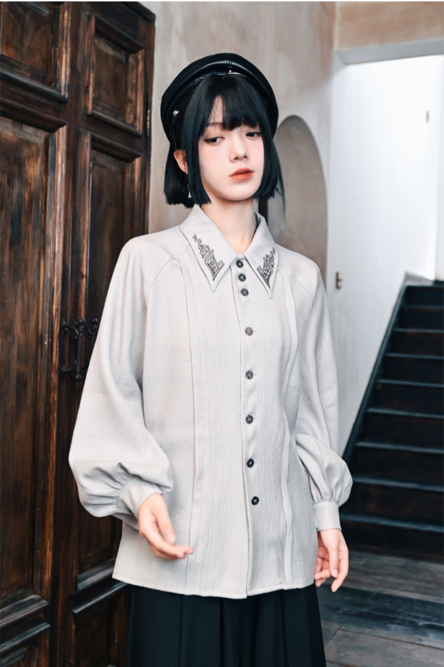 China Lantern Sleeve Shirt