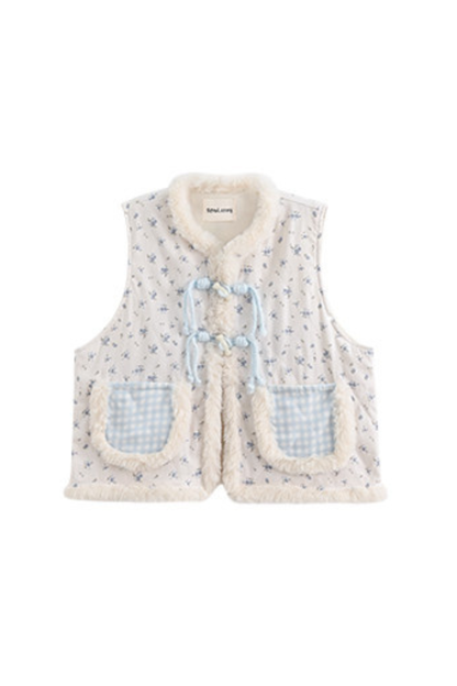 レトロチャイナシャツ+スカート+ベスト