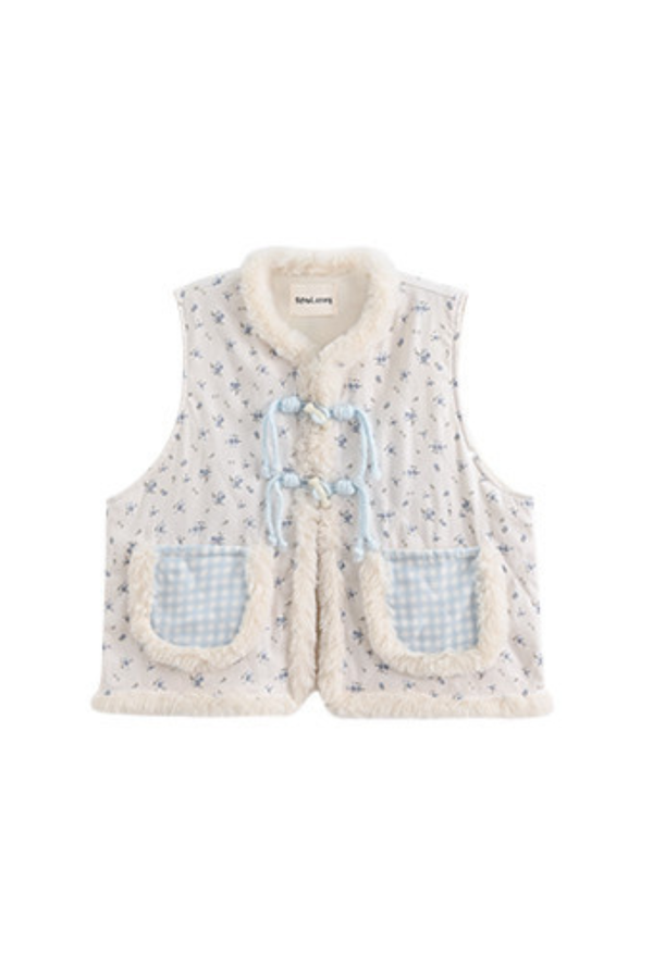 レトロチャイナシャツ+スカート+ベスト