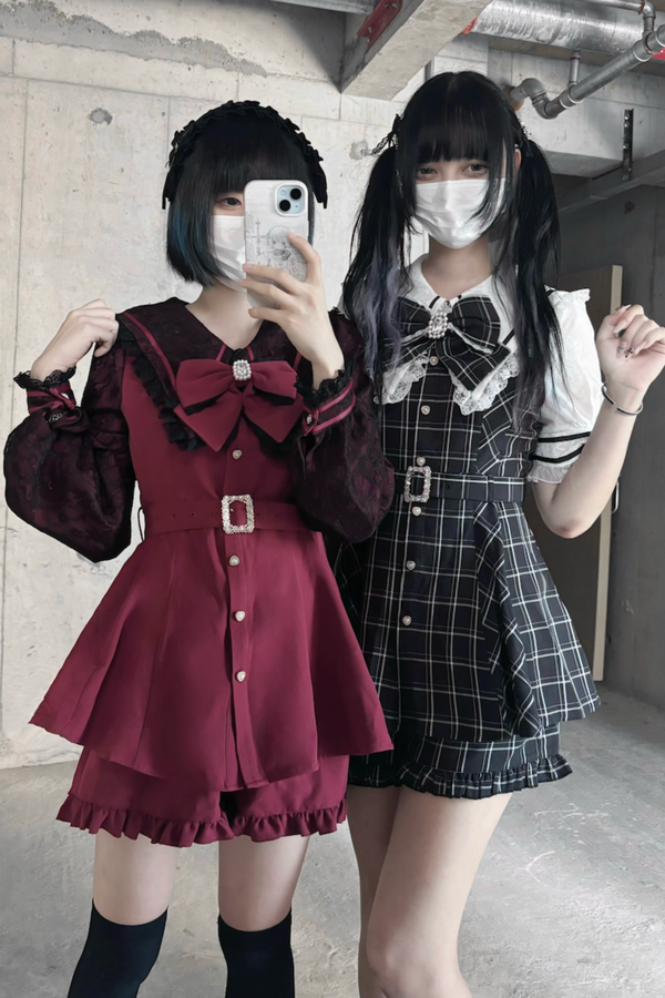 [Reservations] Dark Sweet Sailor Top + Ruffle Shorts