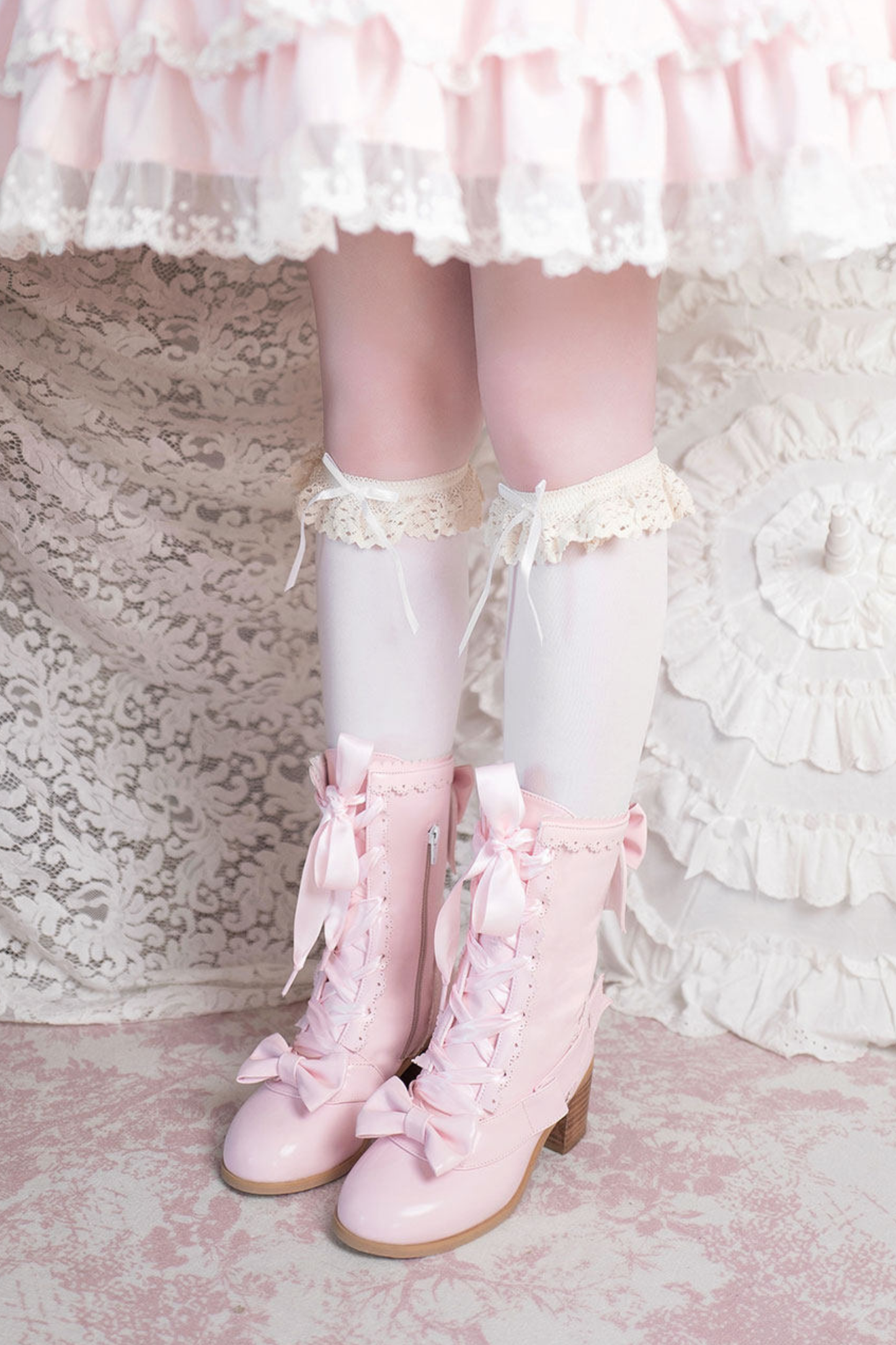 Sheep puff retro boots