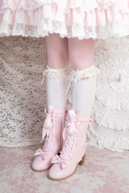 Sheep puff retro boots