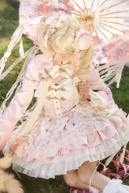 Chinese Sweet Jumper Skirt + Shawl