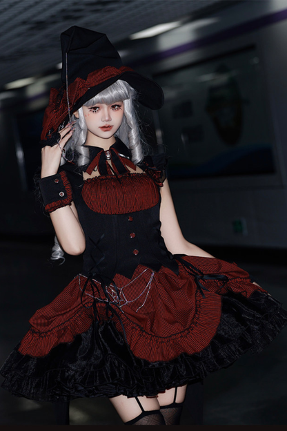 【4月8日予約締切】ゴシックリボンロリータハット+サイドグリップ