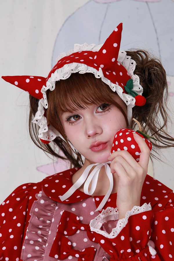 レトロポルカドットヘアバンド