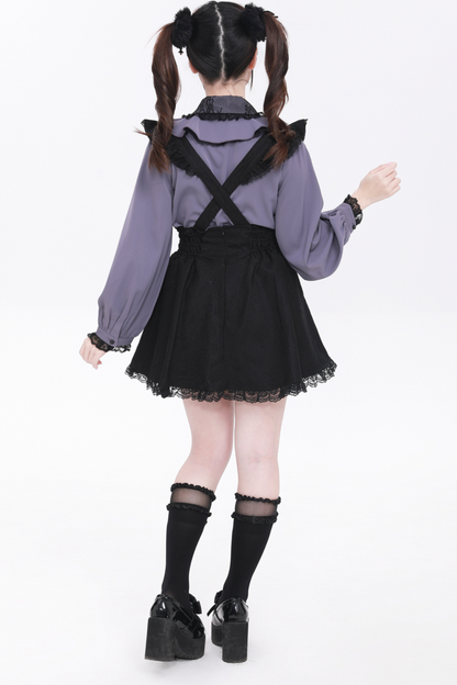 Stone Buckle Straps Skirt