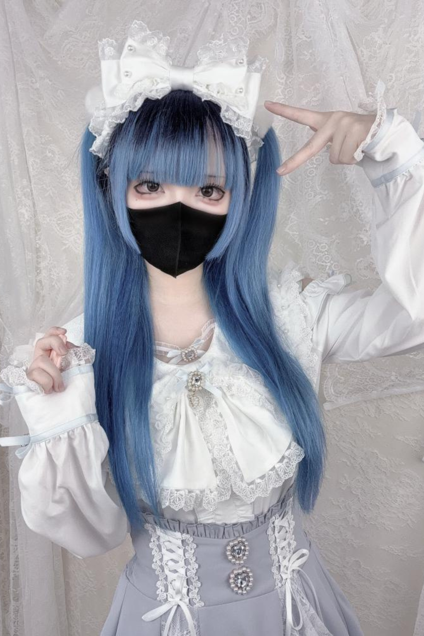 レースソフトガールラビットシャツ