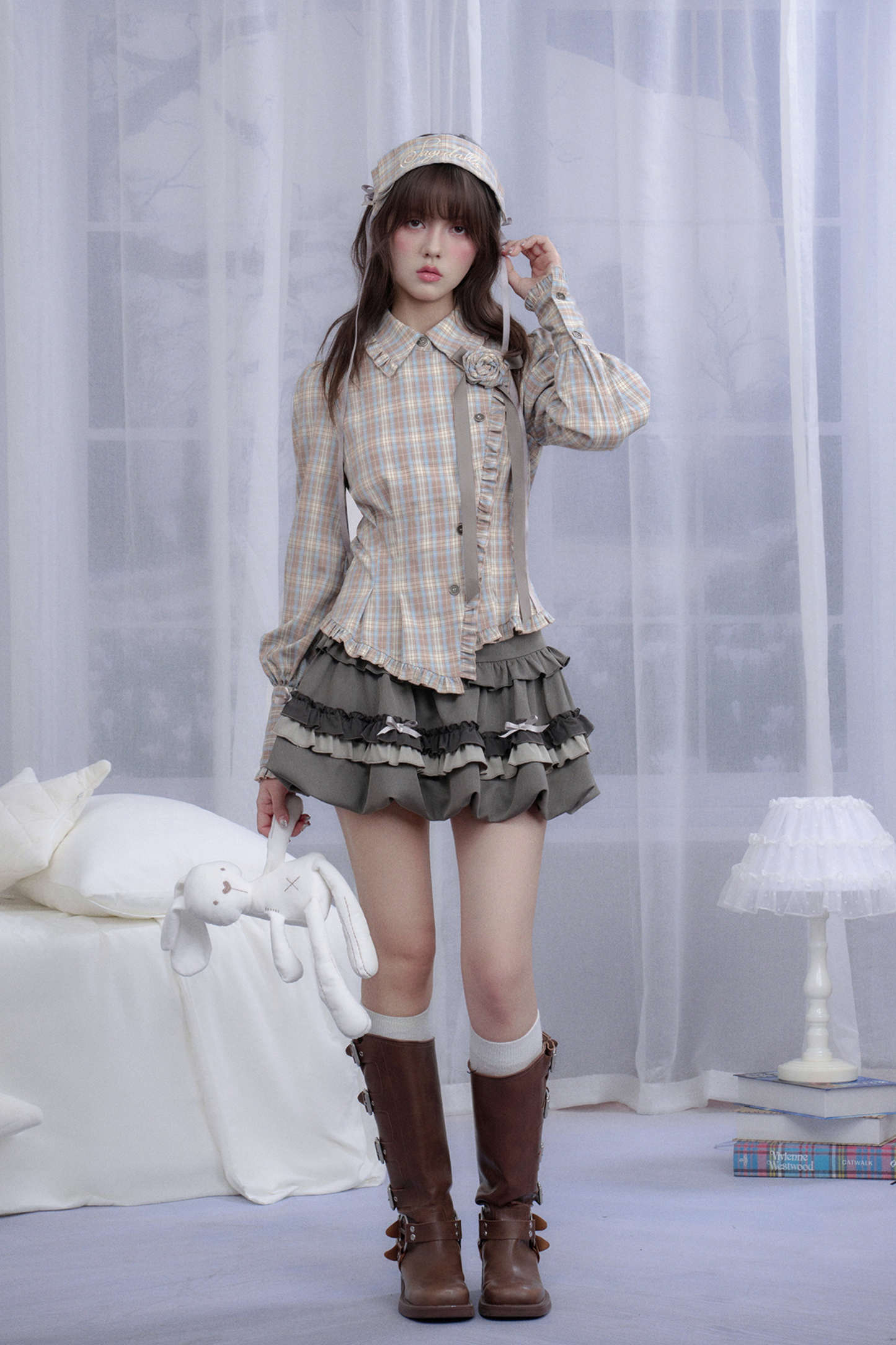 スイートクールリボンバルーンスカート(インナーパンツ付き)