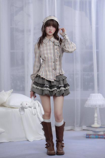 スイートクールリボンバルーンスカート(インナーパンツ付き)