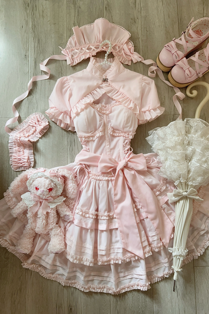 Sweet Fishbone Waist Lolita Dress